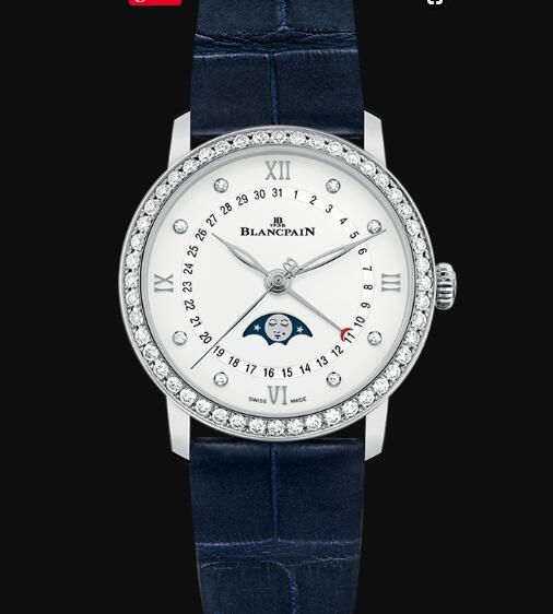 Blancpain Villeret Watch Review Quantième Phase de Lune Replica Watch 6126 4628 55B